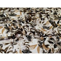 John Louden Linen Look Rayon Fabric Brown