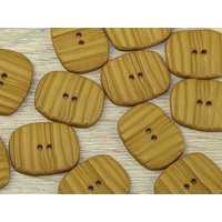 Dill Oval Textured Buttons (Value Pack) Yellow Ochre