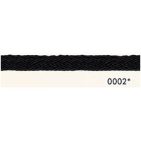 Braided Gimp Flanged Cord (Value Roll) Black