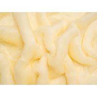 Plush Faux Fur Fabric Cream