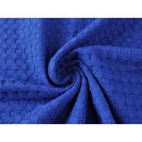 Big Cotton Waffle Fabric Royal Blue