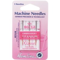 Hemline Titanium Embroidery Machine Needles