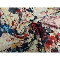 Lady McElroy Lena Crepe Fabric Navy