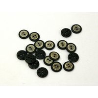 Dill Raised Textured Buttons (Value Pack) Black/Cream