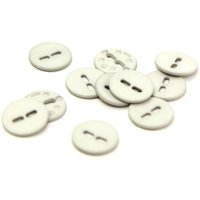 Dill Round Matte Buttons (Value Pack) Silver Grey