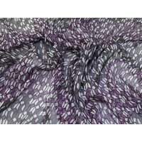 Deadstock Silk Crinkle Sheer Chiffon Fabric Mauve