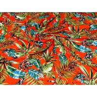 John Louden Viscose Jersey Stretch Knit Fabric Orange