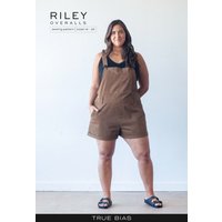 True Bias Paper Sewing Pattern Riley Overalls True Bias Paper Sewing Pattern Riley Overalls