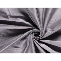 Pure Silk Dupion Fabric Pewter Grey