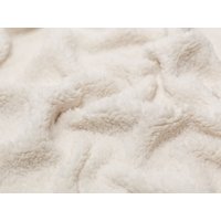 Minerva Core Range Lambskin Sherpa Fleece Fur Fabric Ivory