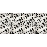 Deadstock Cotton Jersey Stretch Knit Fabric Panel Black & White