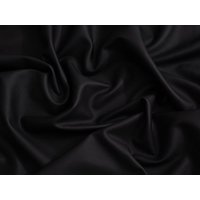 Minerva Core Range Faux Leather PU Stretch Woven Bengaline Suiting Fabric Black