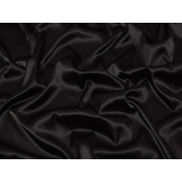 Minerva Core Range Stretch Woven Charmeuse Silky Satin Fabric Black
