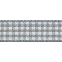 Berisfords Gingham Ribbon (Value Roll) 18 Steel