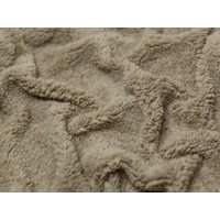 Minerva Core Range Lambskin Sherpa Fleece Fur Fabric Stone