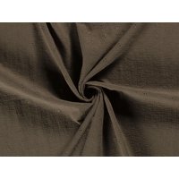 Embroidered Crinkle Textured Cotton Fabric Olive