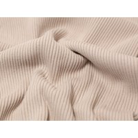Minerva Core Range Chunky Tubular Ribbing Stretch Knit Fabric Flax