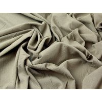 John Louden Tufted Cotton Swiss Dot Fabric Beige