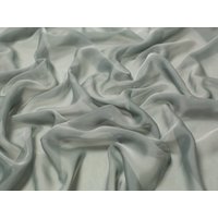 Minerva Core Range Cationic Sheer Chiffon Fabric Silver