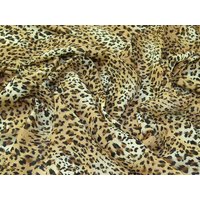 Deadstock Sheer Chiffon Fabric Golden Brown