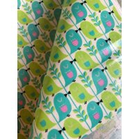 Kokka Laminated Cotton Linen Canvas Fabric Green