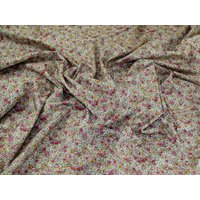 Cotton Lawn Fabric Pink & Duck Egg