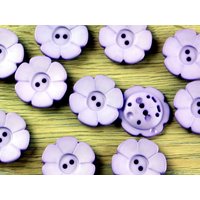 Dill Flower Plastic Buttons (Value Pack) Lilac