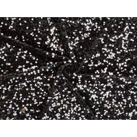 Deadstock Sequin Velvet Stretch Knit Fabric Black