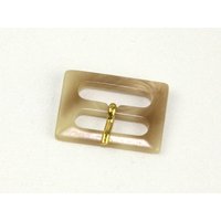 Rectangle Buckle Mottled Beige