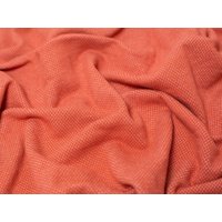 Jacquard Fleece Back Sweatshirt Stretch Knit Fabric Rust