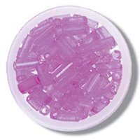 Trimits Glass Bugle Beads Bulk Pack (Value Pack of 3) Fuchsia