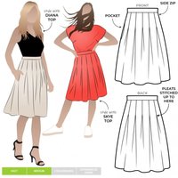 Style Arc Paper Sewing Pattern Candice Skirt