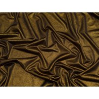 Minerva Core Range Lurex Sparkle ITY Silky Stretch Knit Fabric Black & Gold