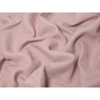 Minerva Core Range Small Cotton Waffle Fabric Dusky Pink