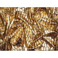 Minerva Core Range Metallic Activewear Lycra Four Way Stretch Knit Fabric Gold