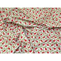 Rose and Hubble 100% Cotton Poplin Fabric Green