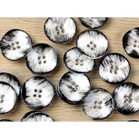 Trimits Round Painted Buttons White