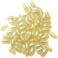 Craft Factory Oval Pearl Beads Cream