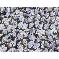 100% Cotton Poplin Fabric Black & Purple