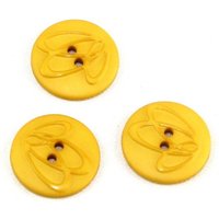 Dill Embossed Swirl Buttons (Value Pack) Yellow