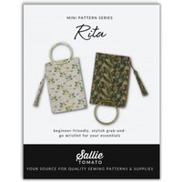 Sallie Tomato Paper Sewing Pattern Rita Wristlet