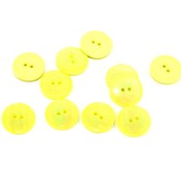 Dill Pearlised Round Buttons (Value Pack) Lemon Yellow