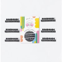 Little Rosy Cheeks Handmade Imagine What Else I Can Do Cotton Woven Labels