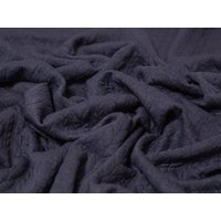 Minerva Core Range Cable Textured Stretch Knit Fabric Midnight