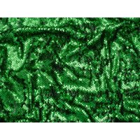 Minerva Core Range Hologram Sequin Mesh Fabric Emerald Green