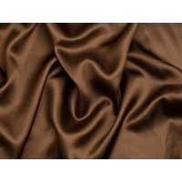 Minerva Core Range Liquid Satin Fabric Brown