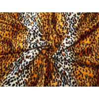 Minerva Core Range Velboa Faux Fur Fabric Cheetah