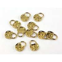 Dill Padlock Shape Charms Gold