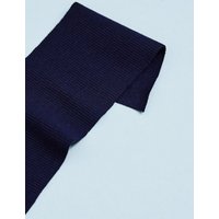 Mind The MAKER Organic Cotton Rib Stretch Knit Fabric Navy Blue