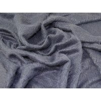 Lady McElroy Mohair Faux Fur Fabric Graphite